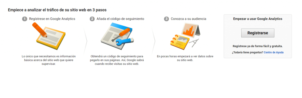 registro google analytics